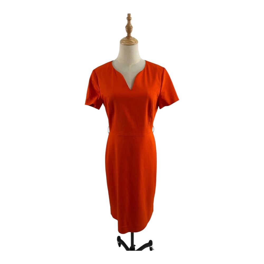 J.Crew Orange Dress (No Belt), Size 8 (FLAW)